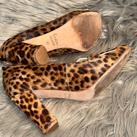 EUC Boden Penny Detail Chunky Loafer Heel Pump Size 36 EU or 5.5 US - Picture 9 of 10